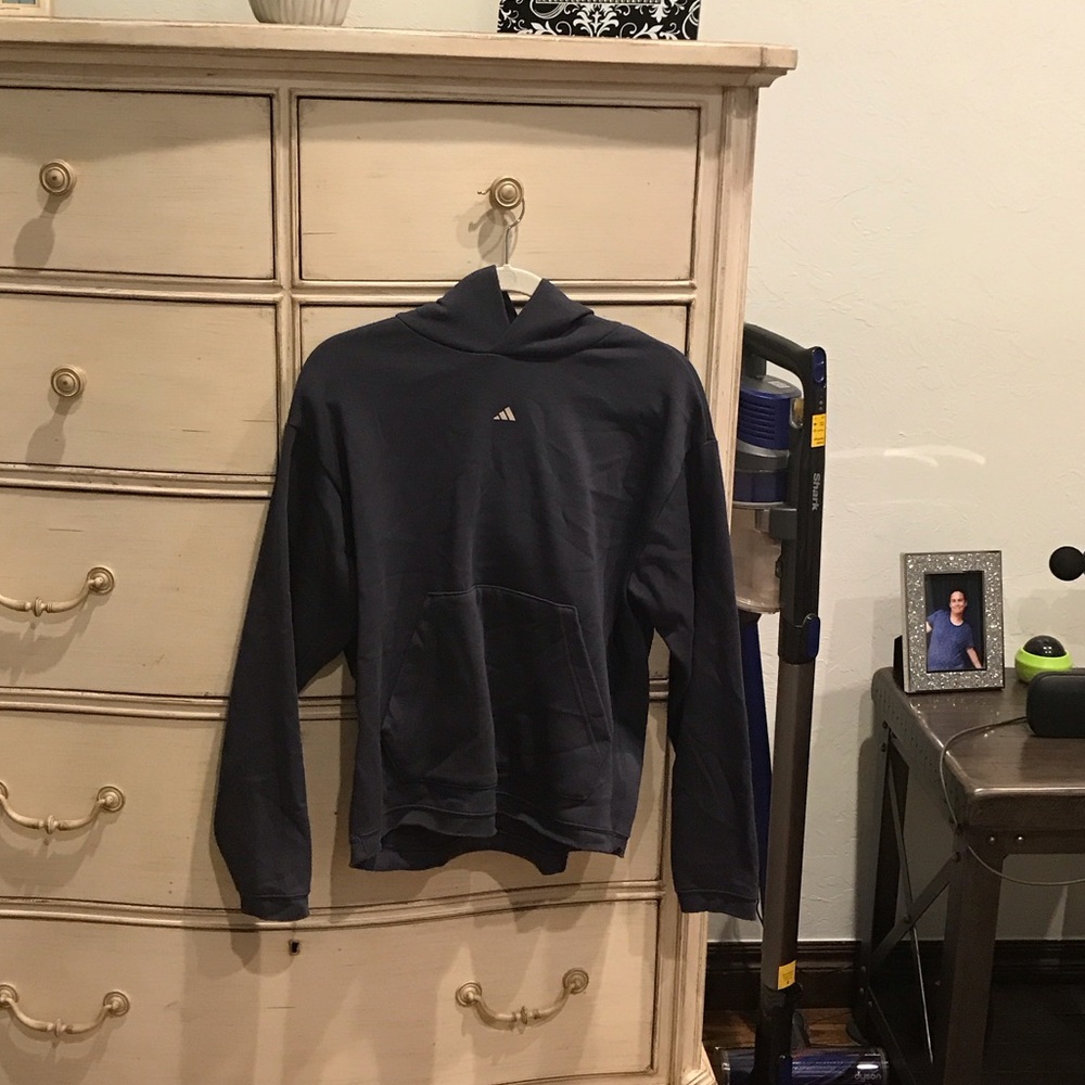 adidas Dark Blue Pullover Hoodie